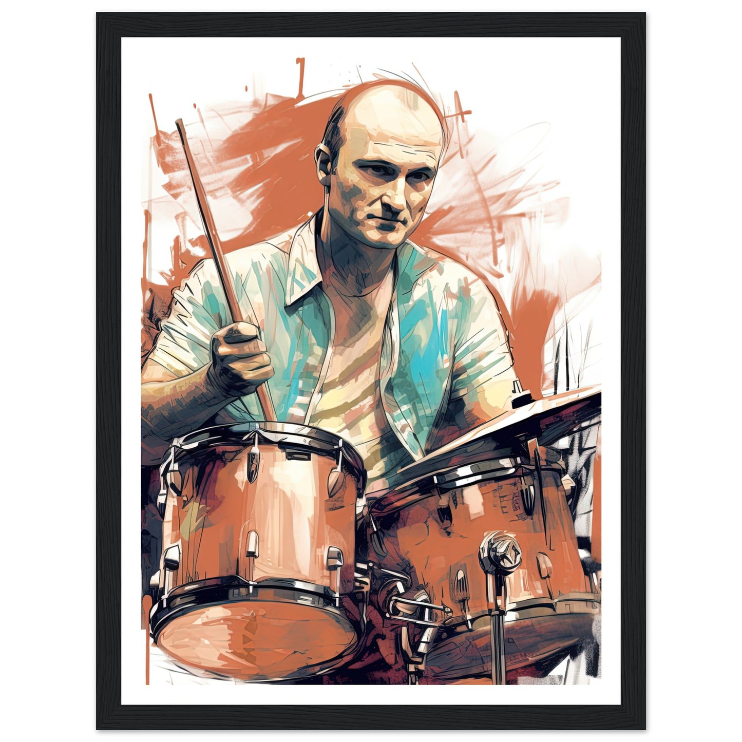 Phil Collins Rustic Drumming