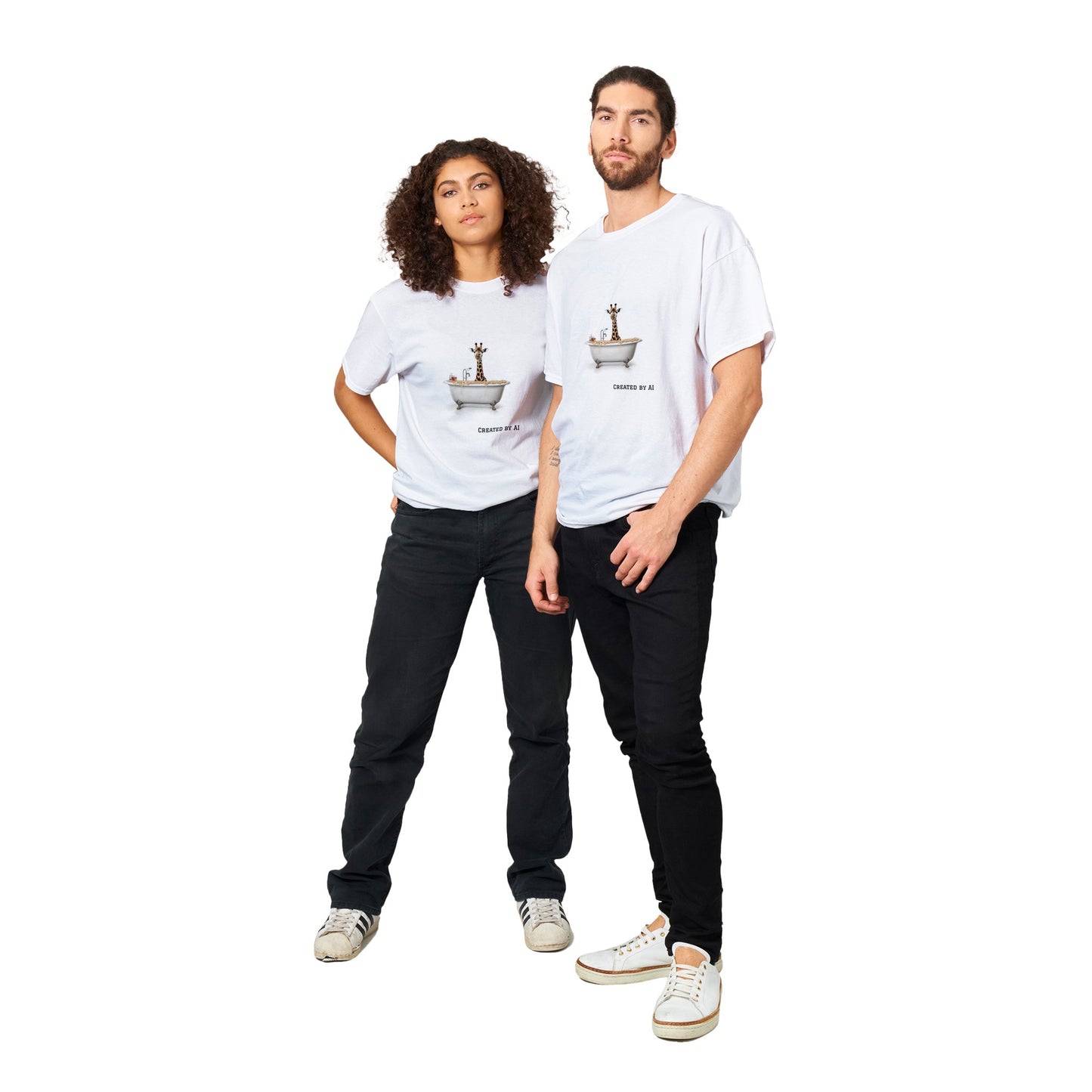 Giraffe Scrub - Unisex Crewneck T-shirt