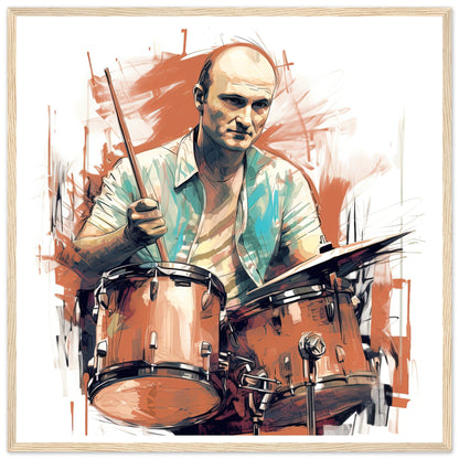 Phil Collins Rustic Drumming