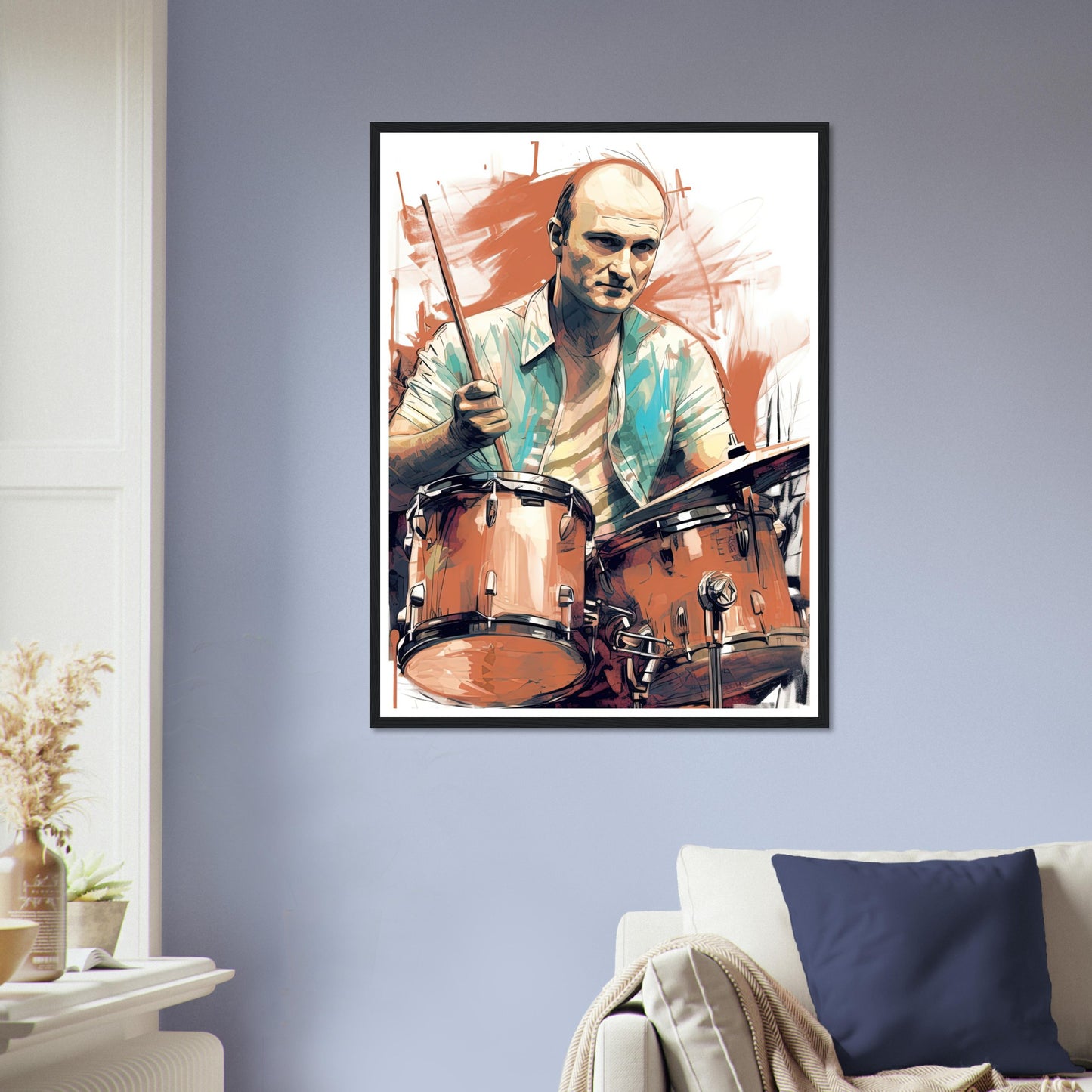 Phil Collins Rustic Drumming