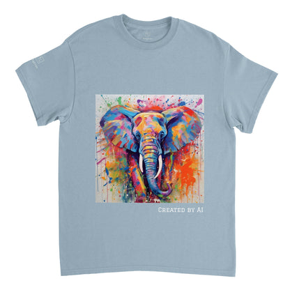 Colour Me Elephant - Unisex Crewneck T-shirt