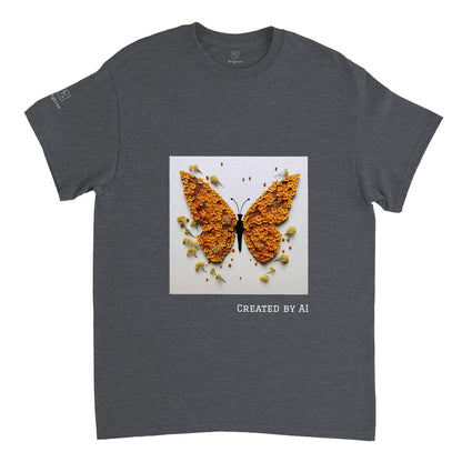 Butterfly Flowers - Unisex Crewneck T-shirt