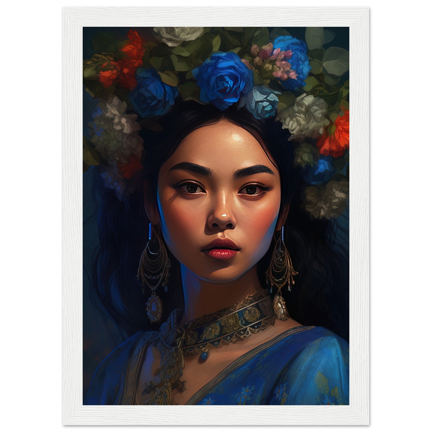 Floral Beauty Inspired By Frida Kahlo