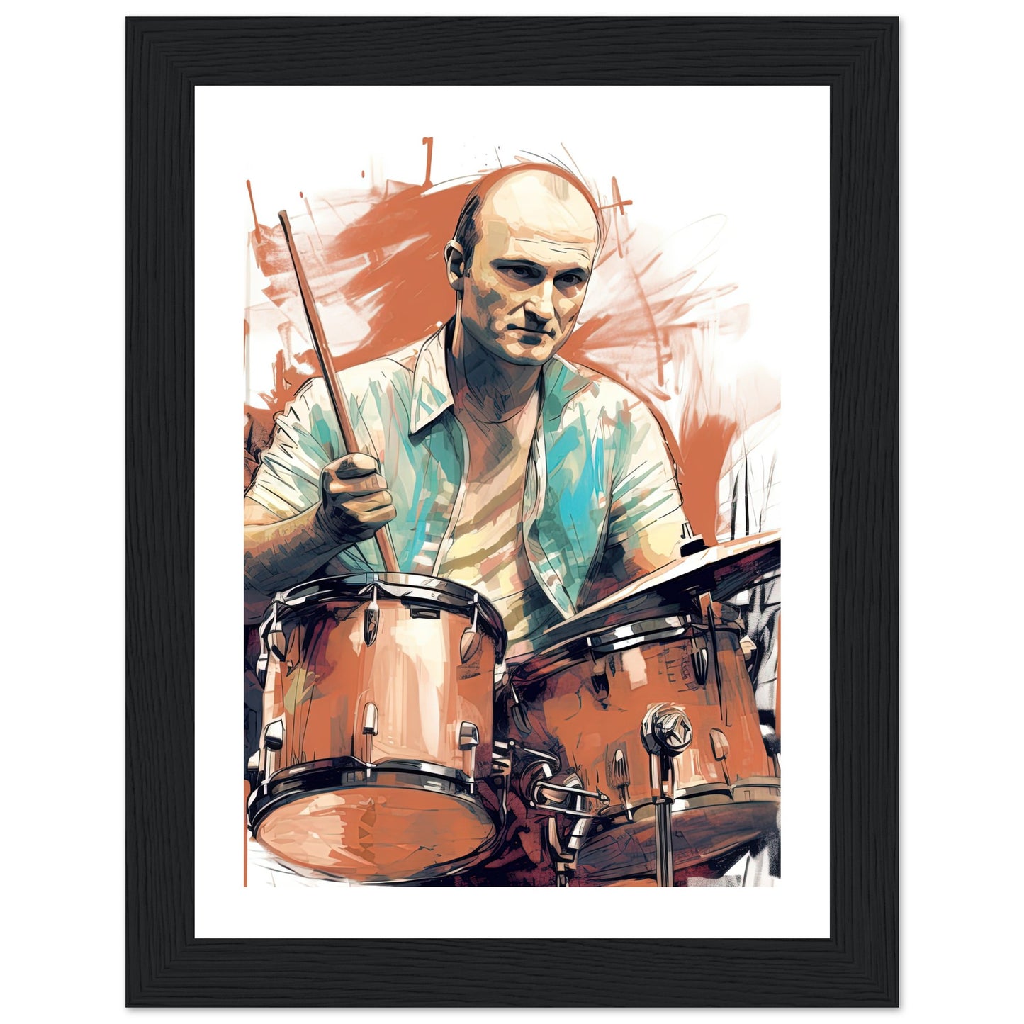 Phil Collins Rustic Drumming