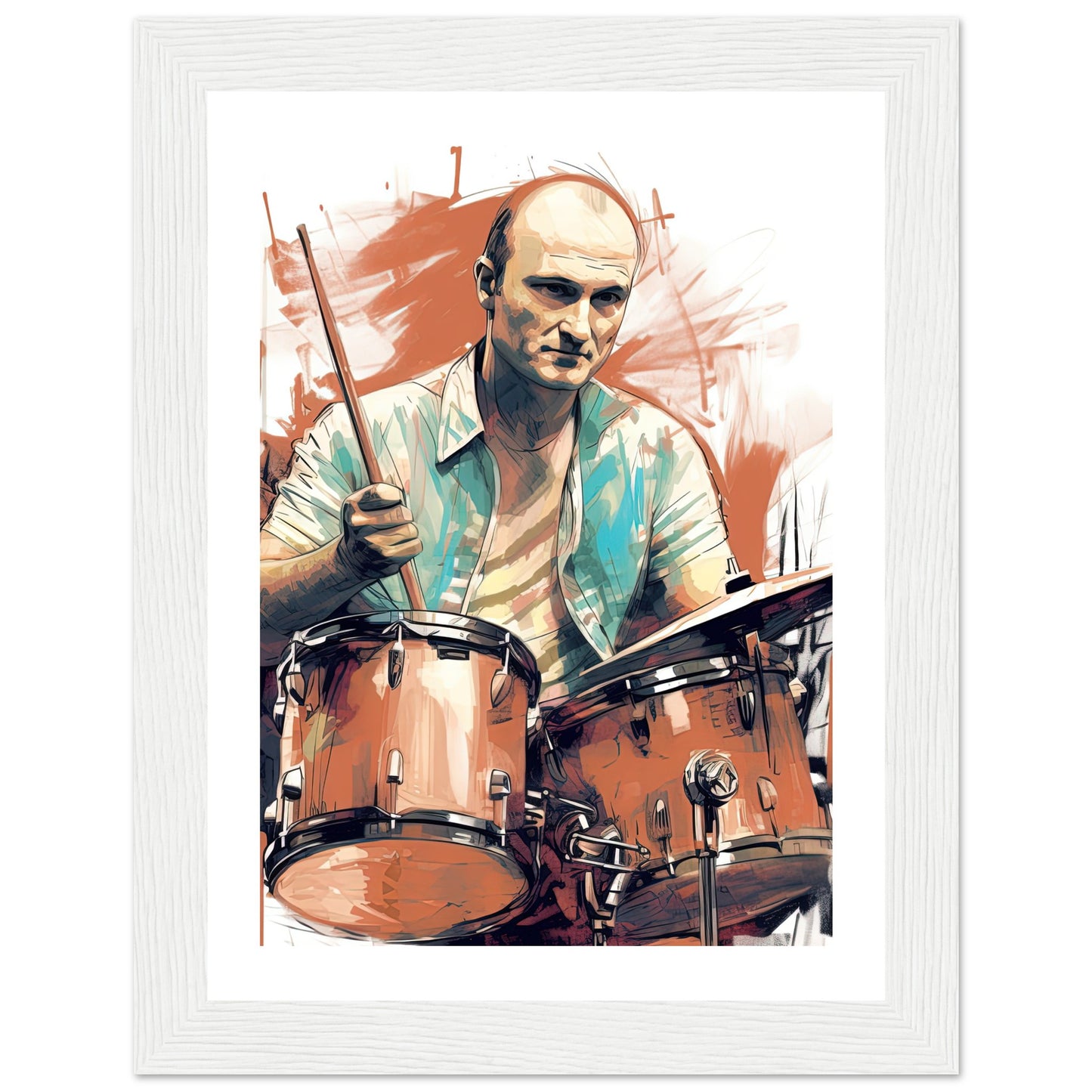 Phil Collins Rustic Drumming