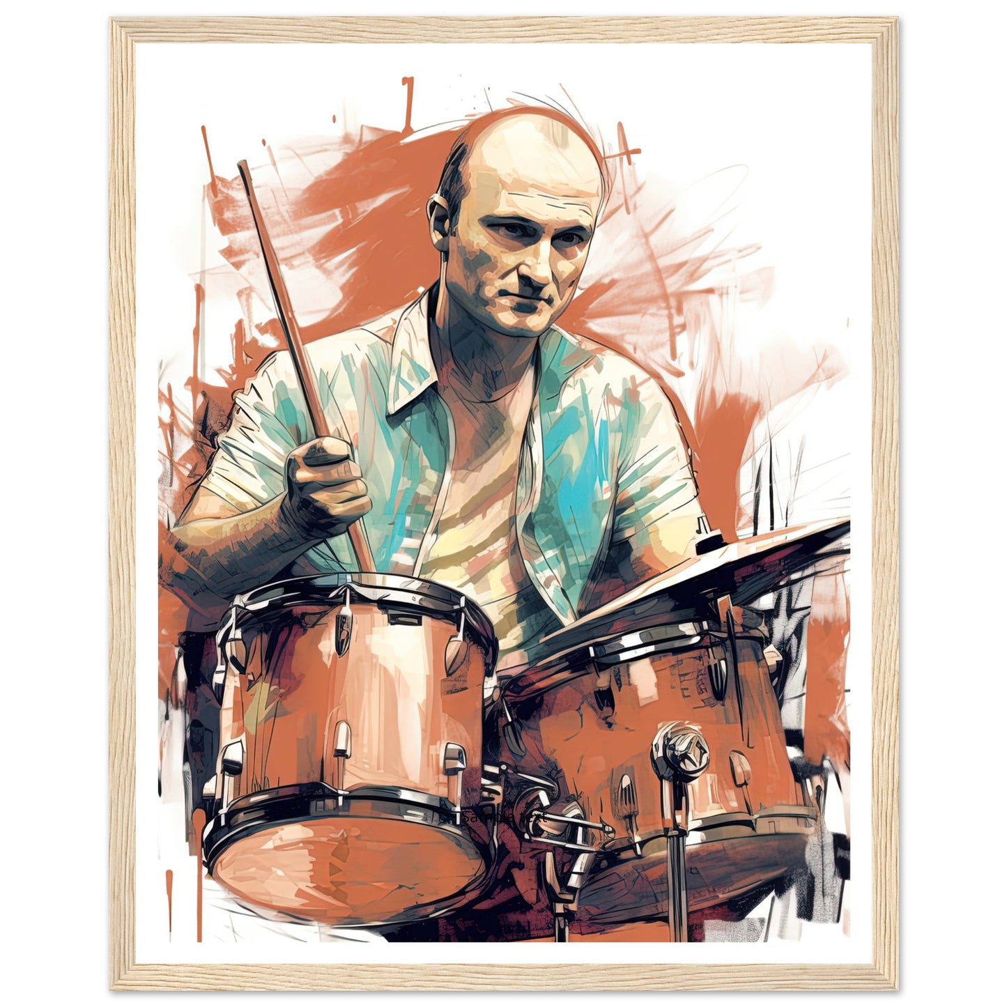 Phil Collins Rustic Drumming