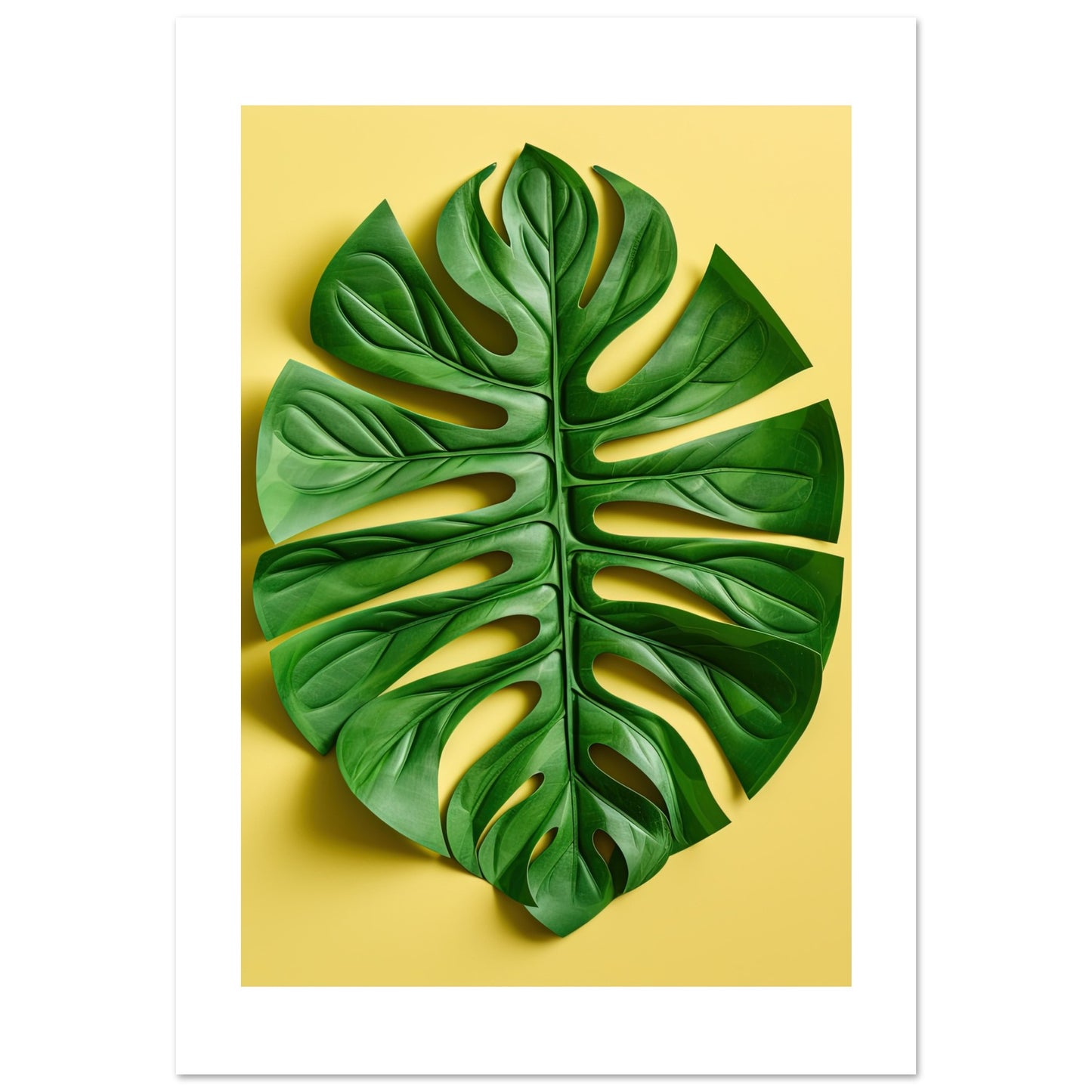 Matisse Inspired Swiss Cheese Leaf