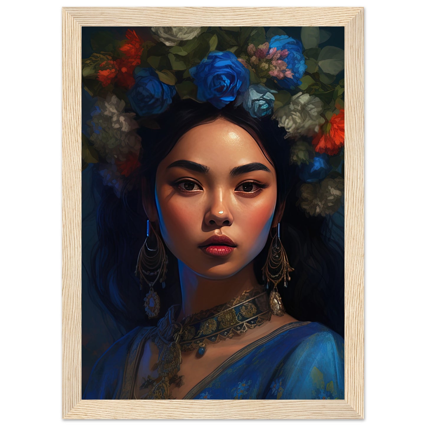 Floral Beauty Inspired By Frida Kahlo