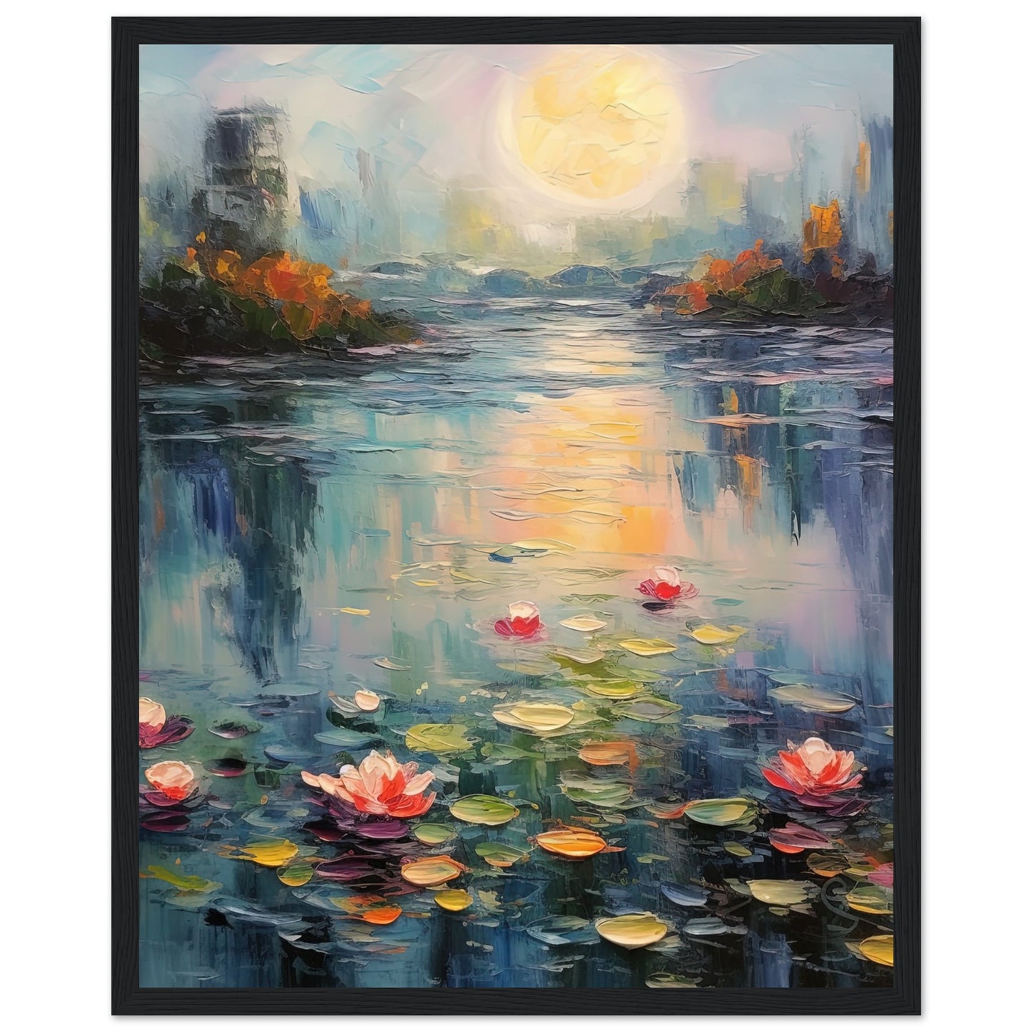 Tranquil Waters Inspired By Monet