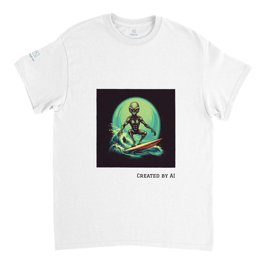 Alien Surf Unisex Crewneck T-shirt