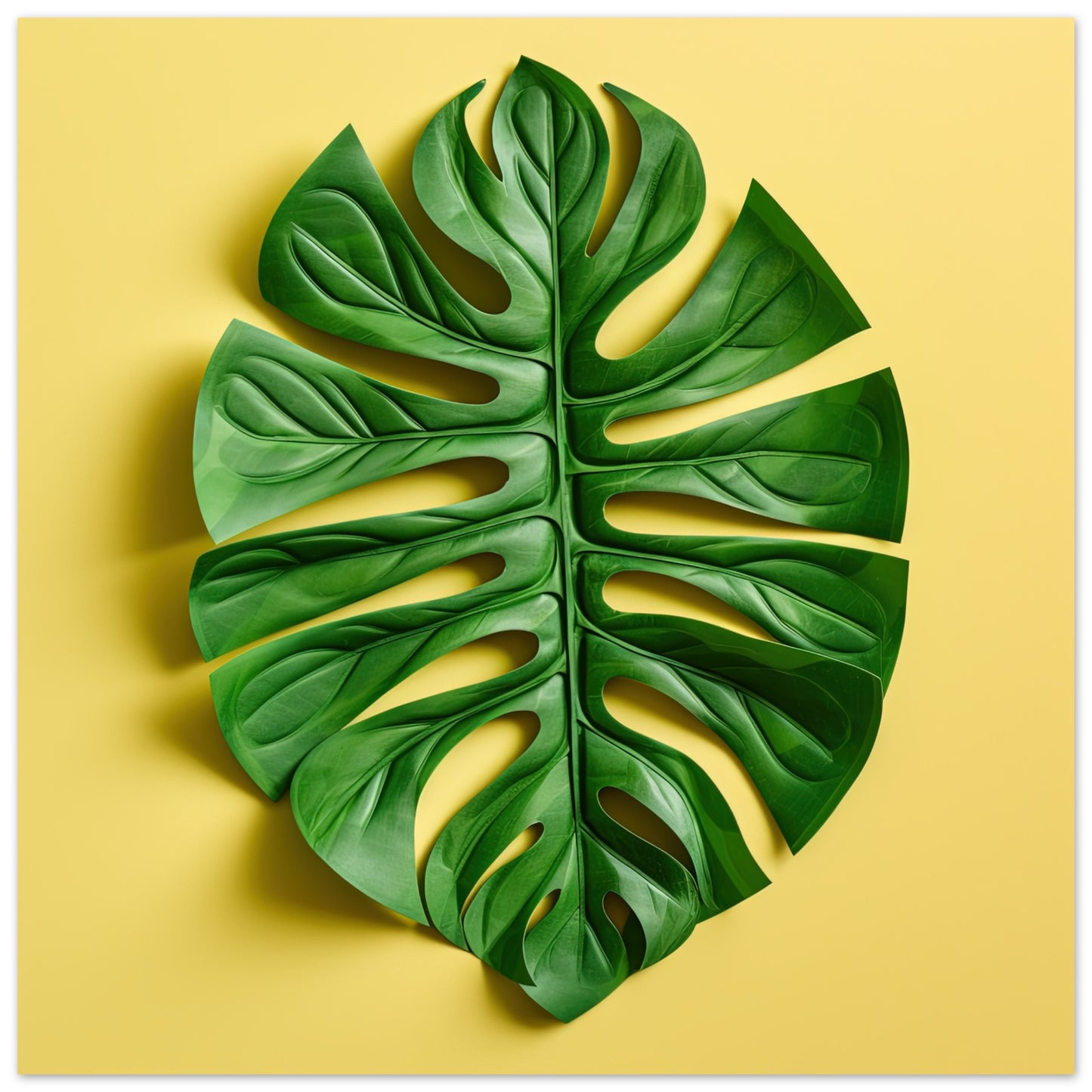 Matisse Inspired Swiss Cheese Leaf