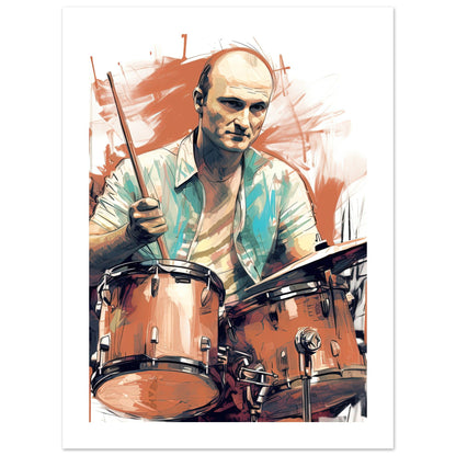 Phil Collins Rustic Drumming