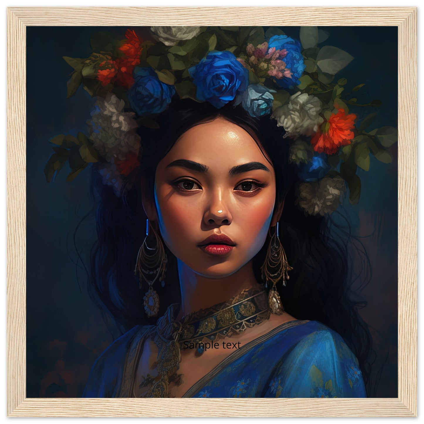 Floral Beauty Inspired By Frida Kahlo