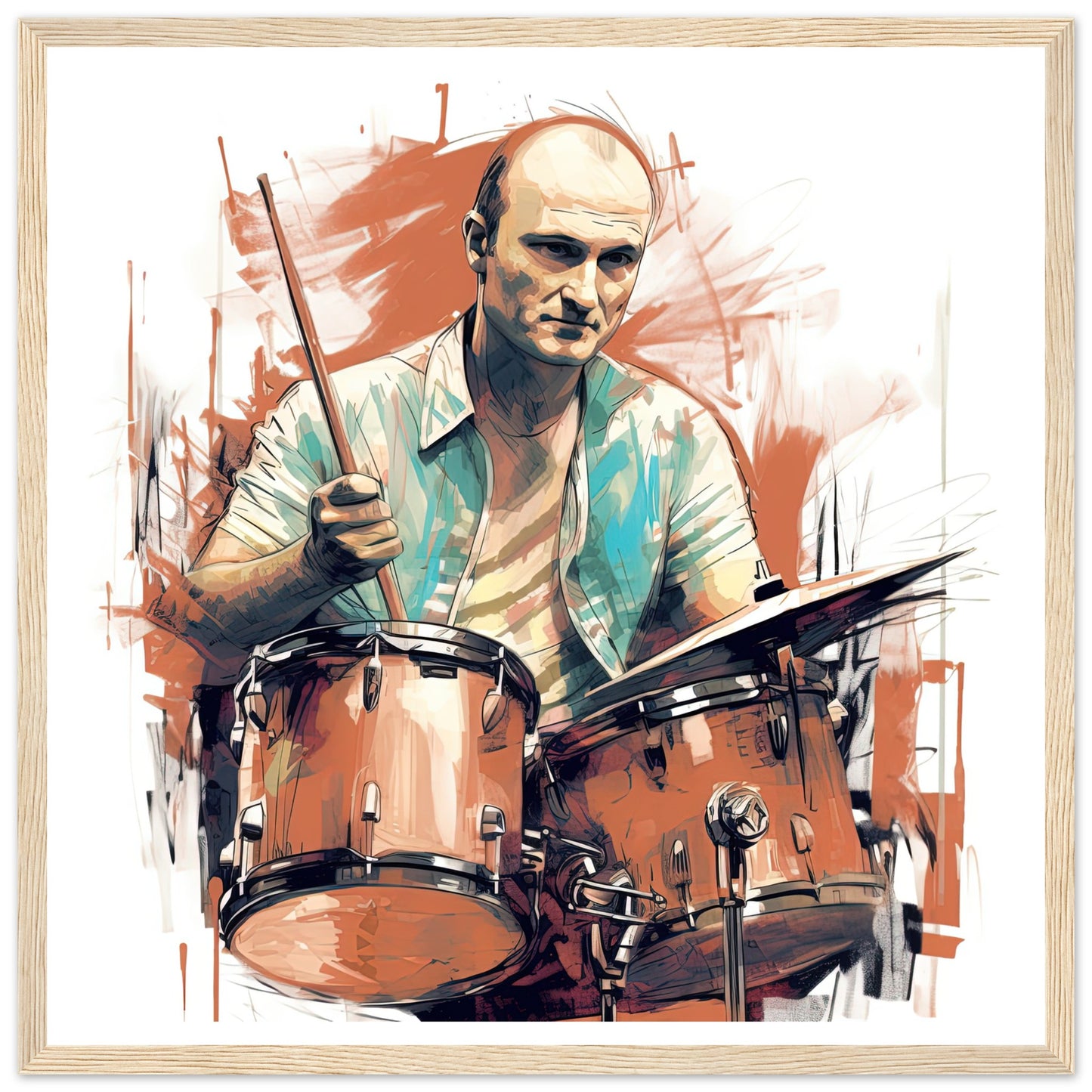 Phil Collins Rustic Drumming