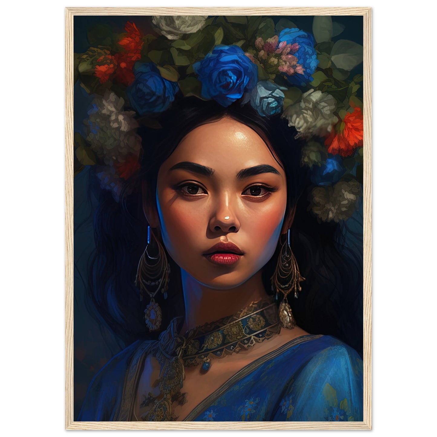 Floral Beauty Inspired By Frida Kahlo