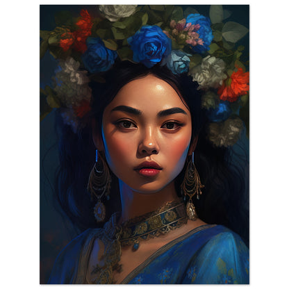 Floral Beauty Inspired By Frida Kahlo