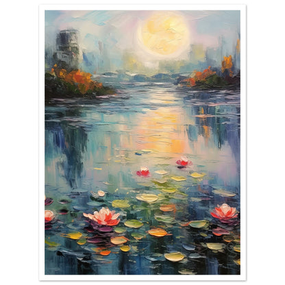 Tranquil Waters Inspired By Monet