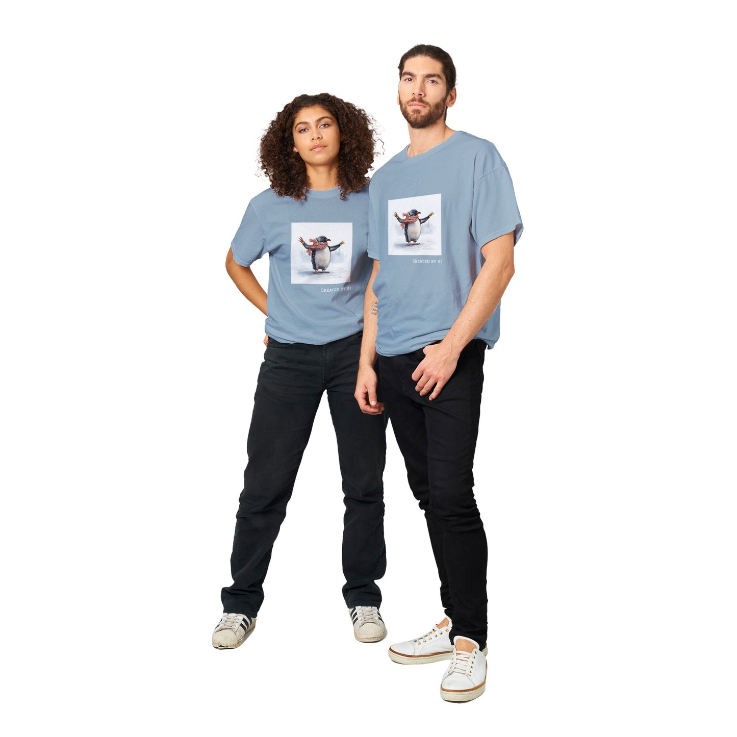 Penguin Glee -  Unisex Crewneck T-shirt