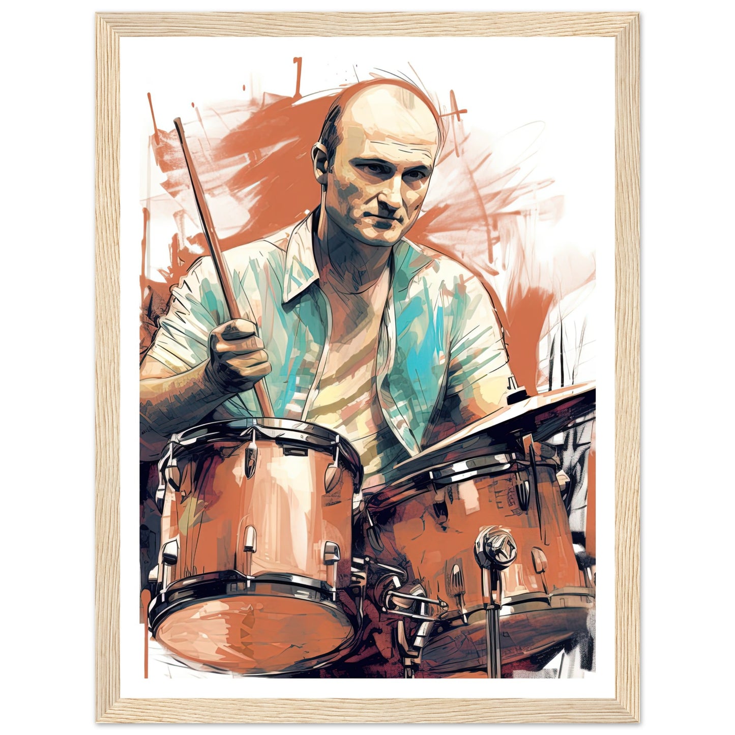 Phil Collins Rustic Drumming