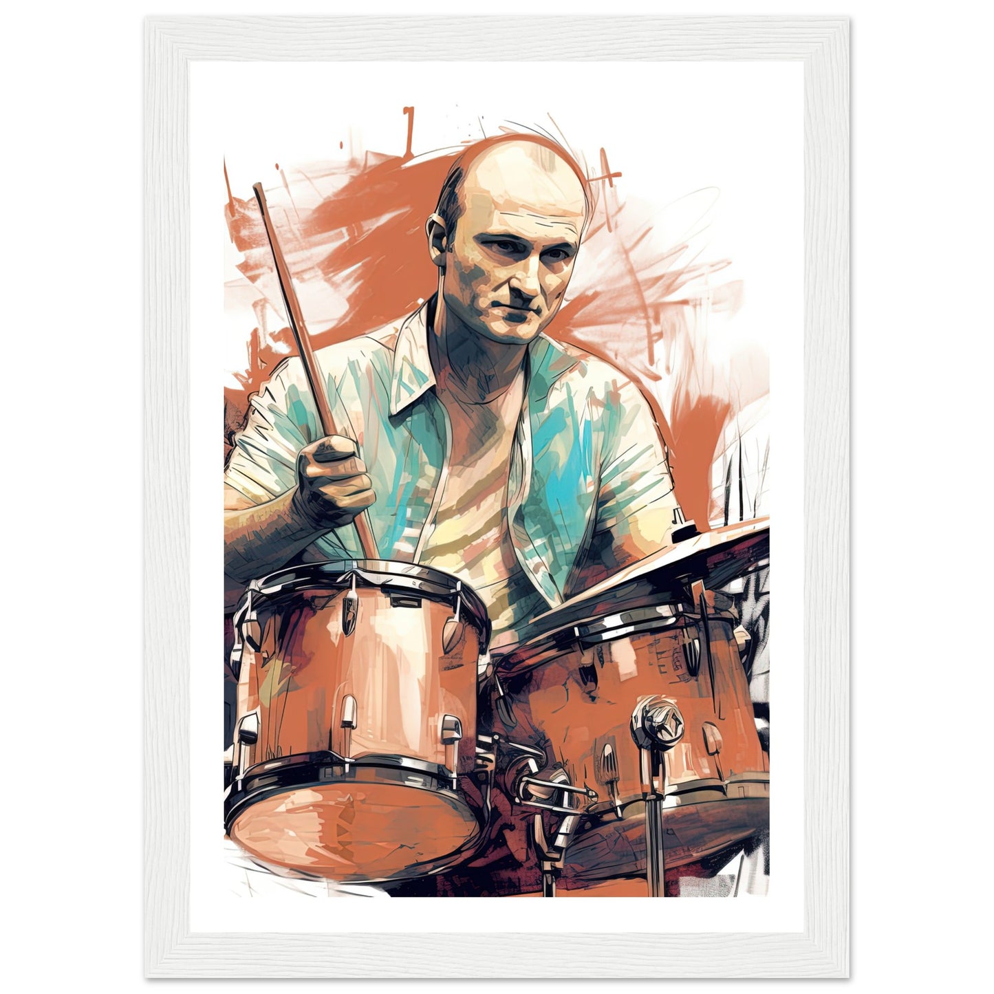 Phil Collins Rustic Drumming