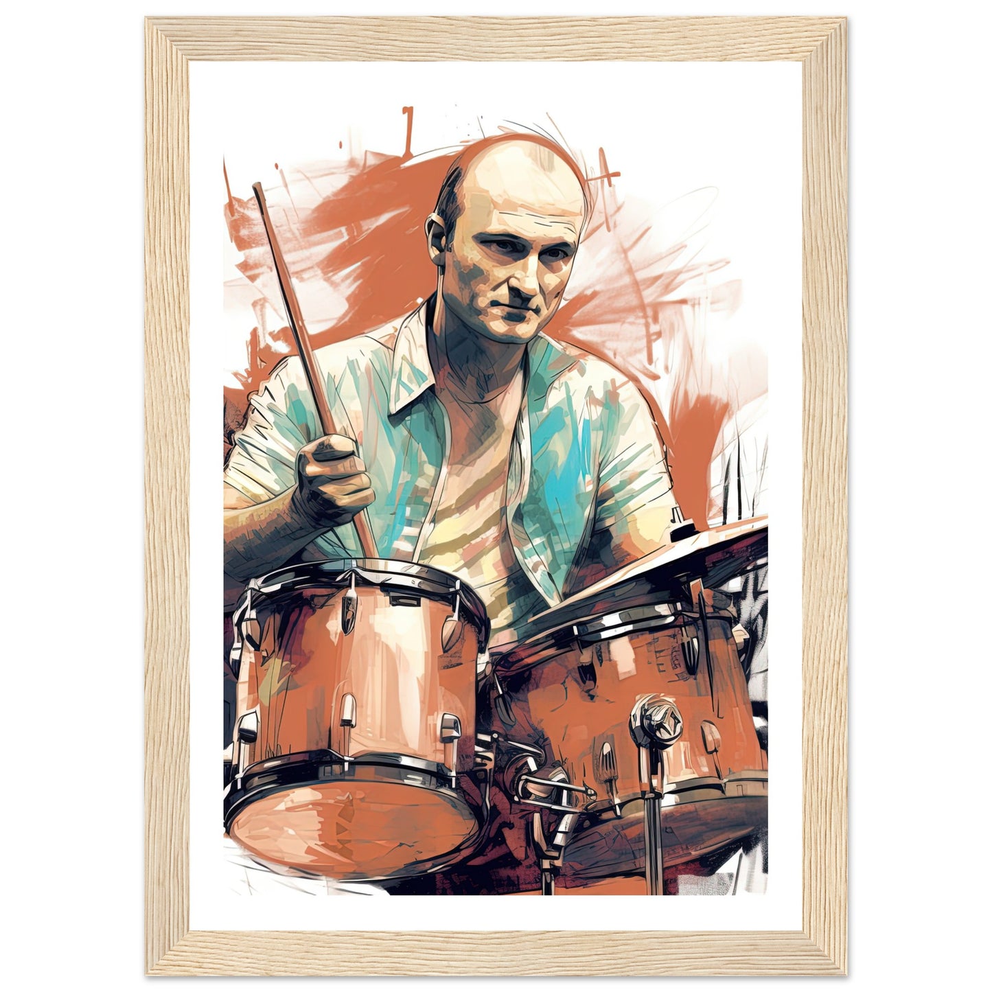 Phil Collins Rustic Drumming