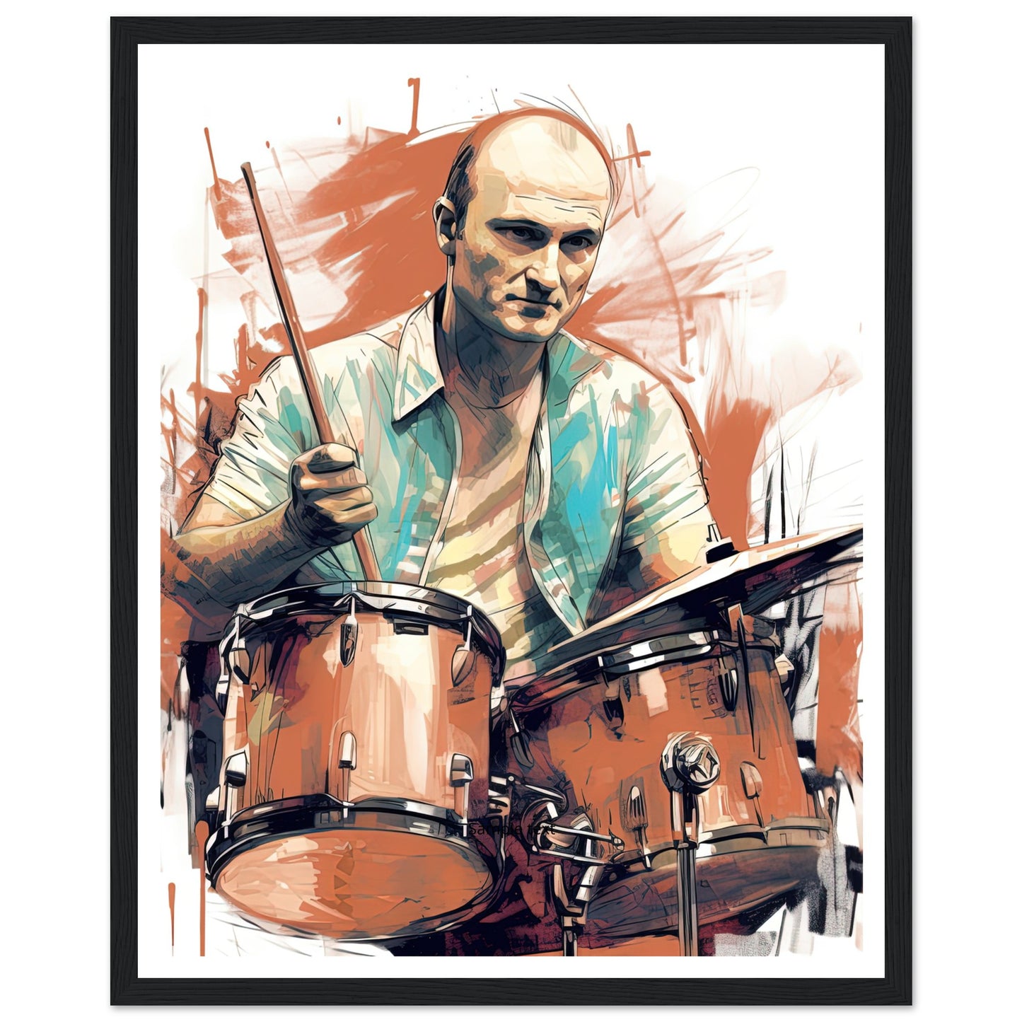 Phil Collins Rustic Drumming