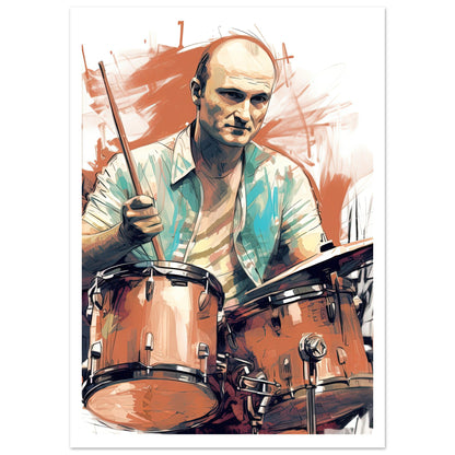 Phil Collins Rustic Drumming