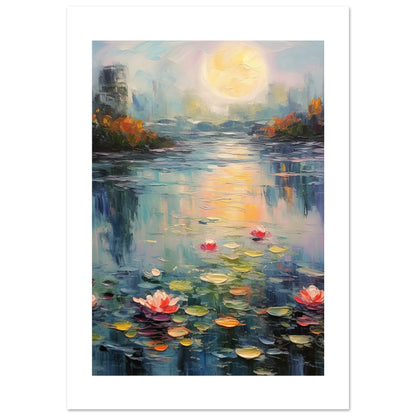 Tranquil Waters Inspired By Monet