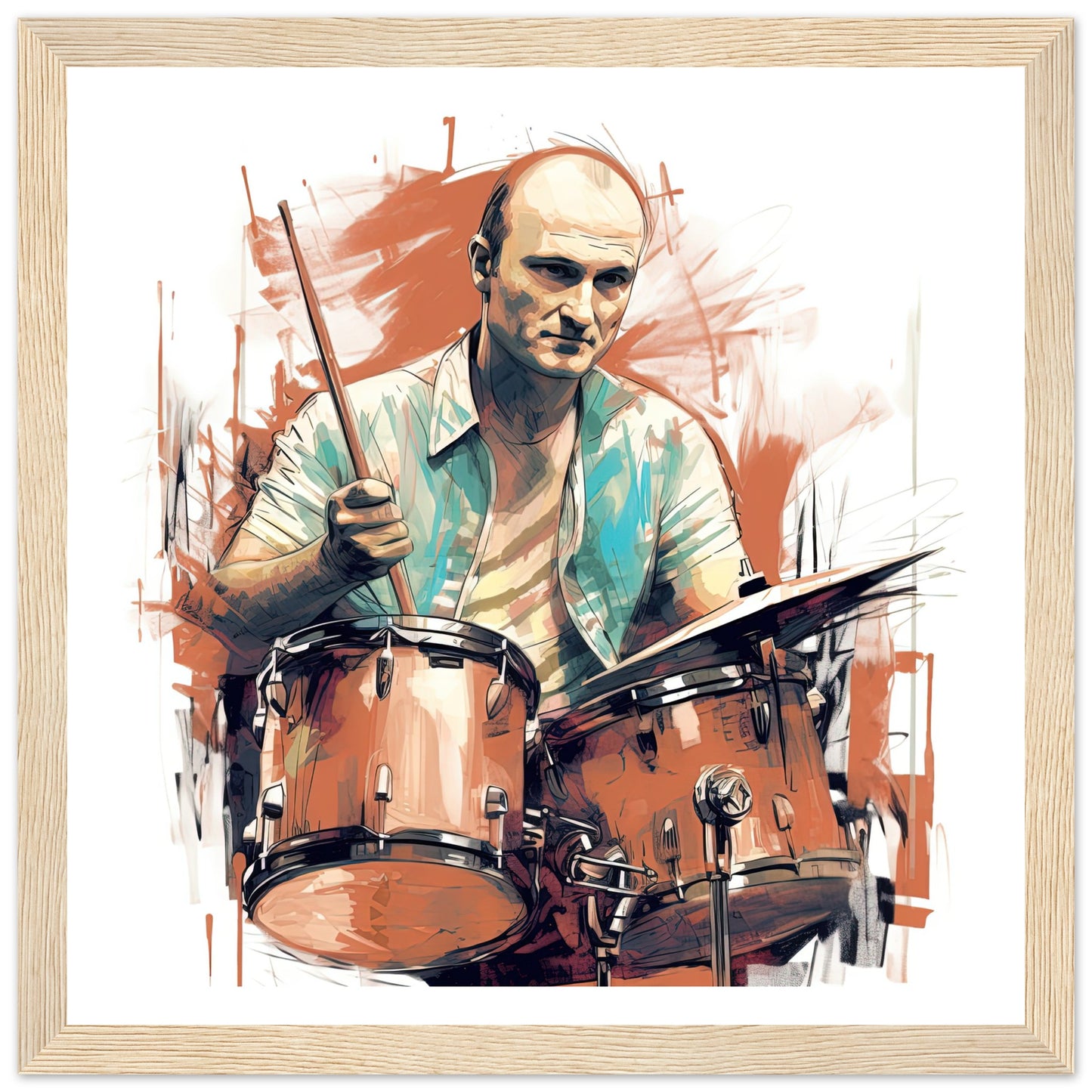 Phil Collins Rustic Drumming