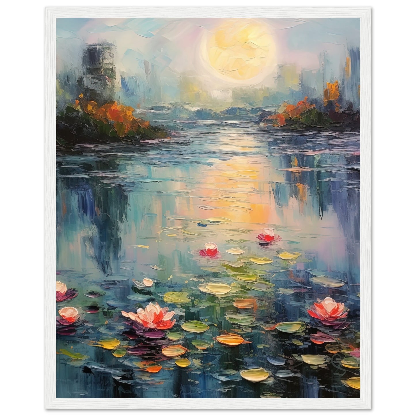 Tranquil Waters Inspired By Monet