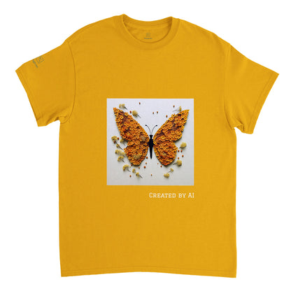 Butterfly Flowers - Unisex Crewneck T-shirt