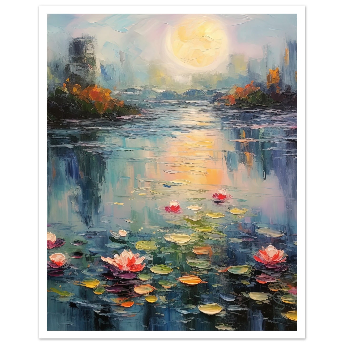 Tranquil Waters Inspired By Monet