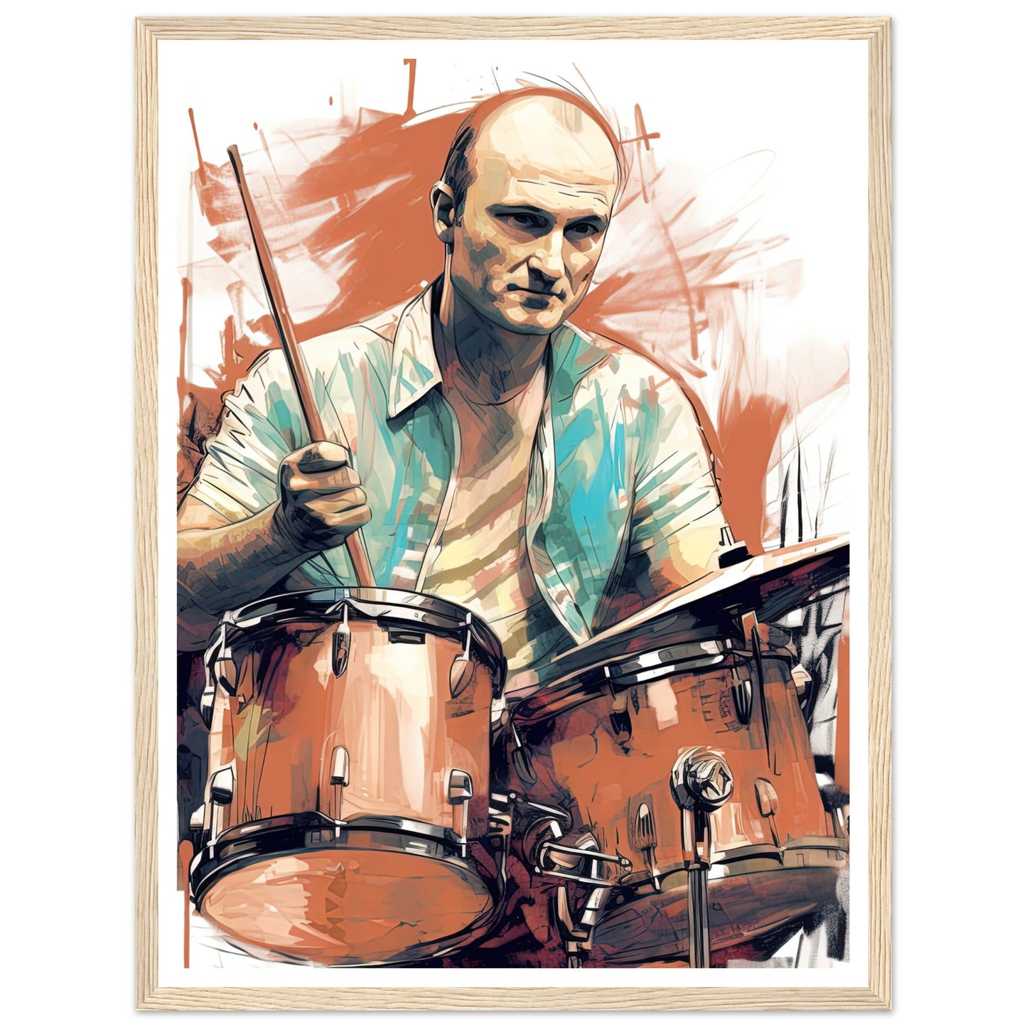 Phil Collins Rustic Drumming