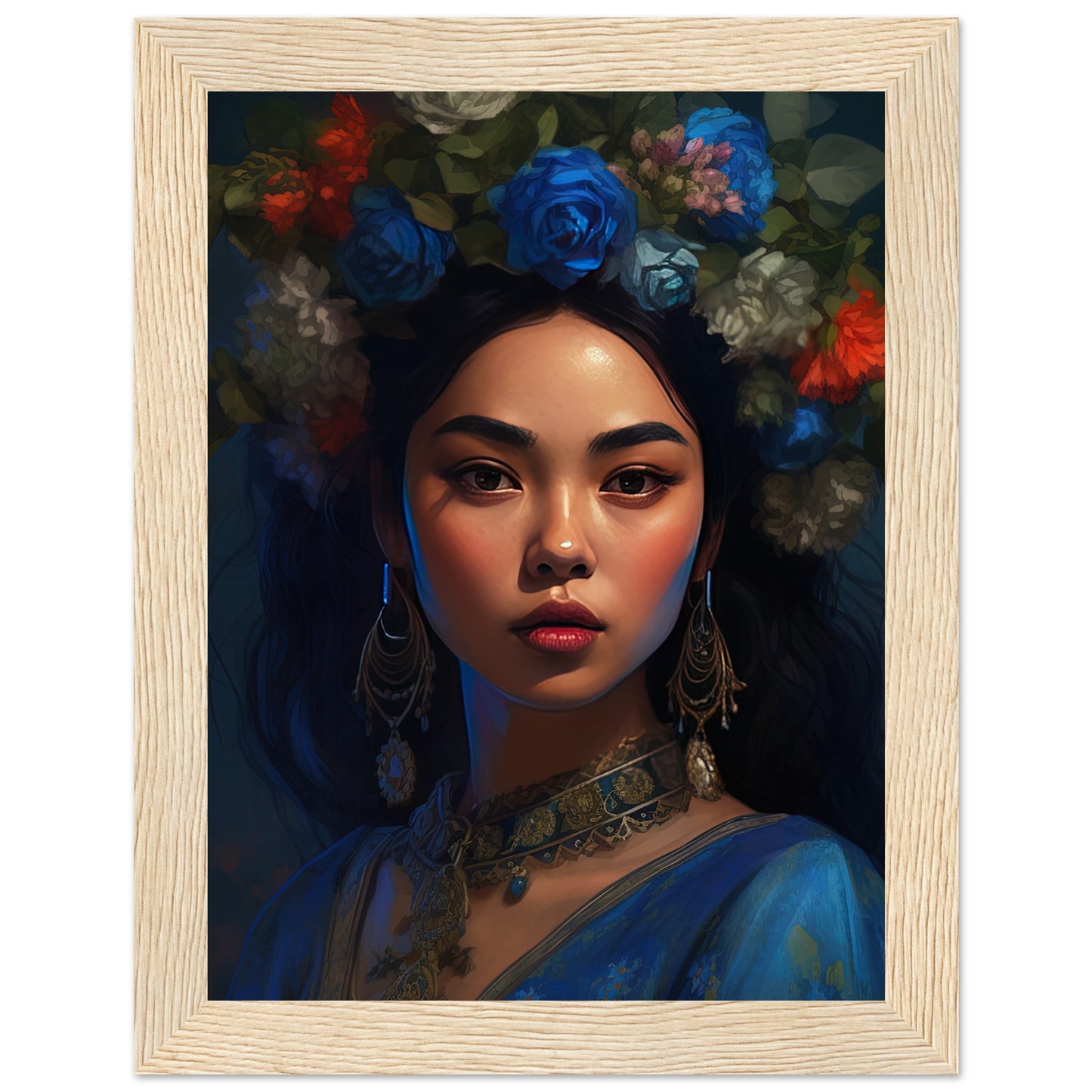 Floral Beauty Inspired By Frida Kahlo