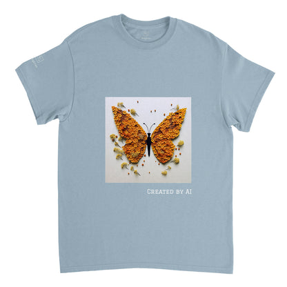 Butterfly Flowers - Unisex Crewneck T-shirt