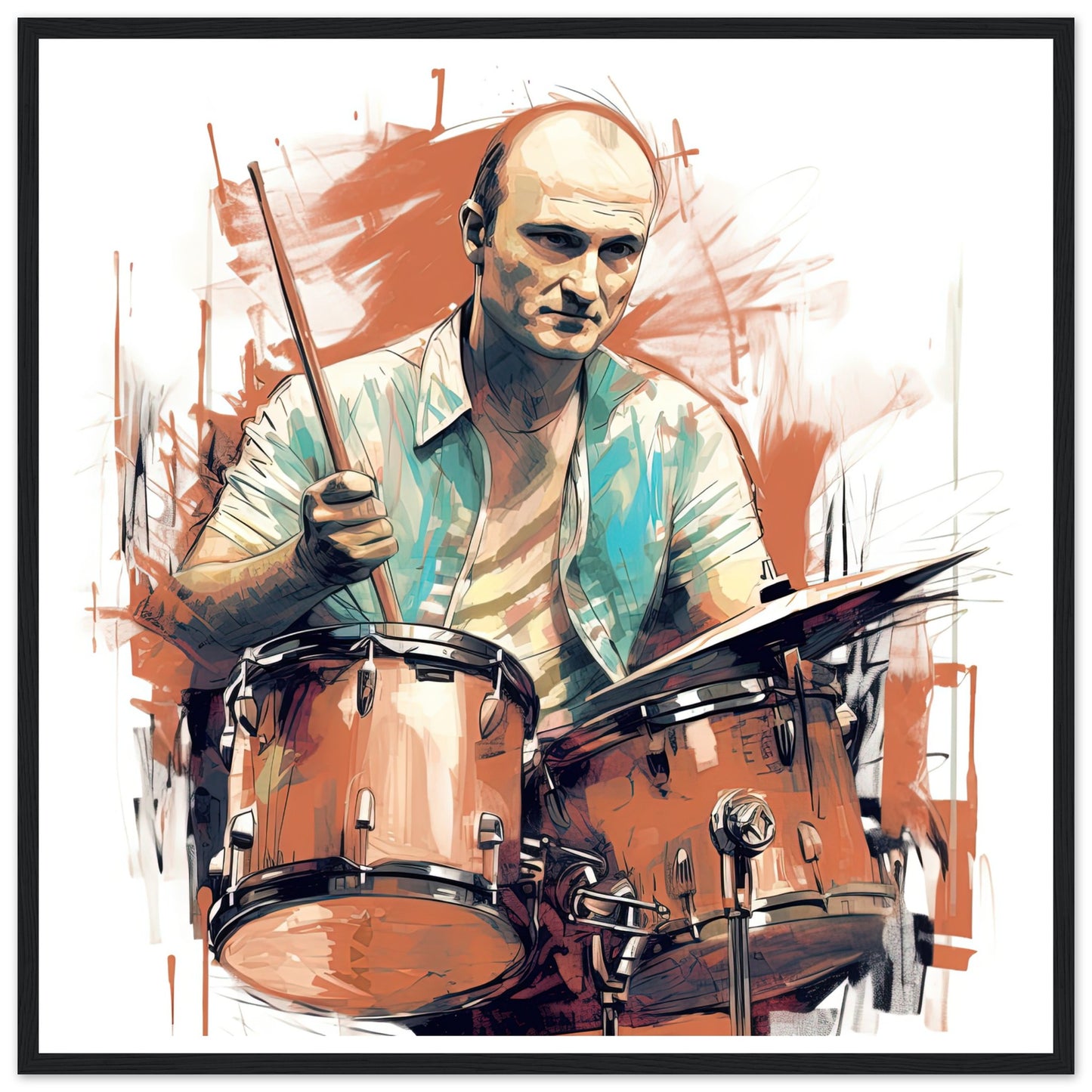 Phil Collins Rustic Drumming