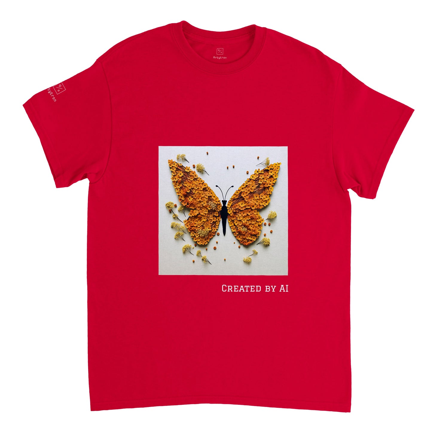 Butterfly Flowers - Unisex Crewneck T-shirt