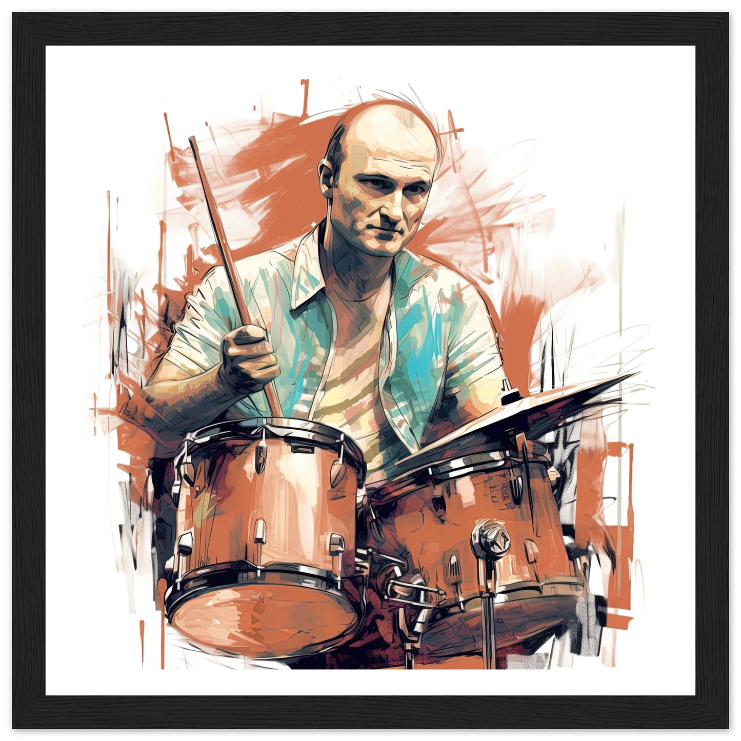 Phil Collins Rustic Drumming