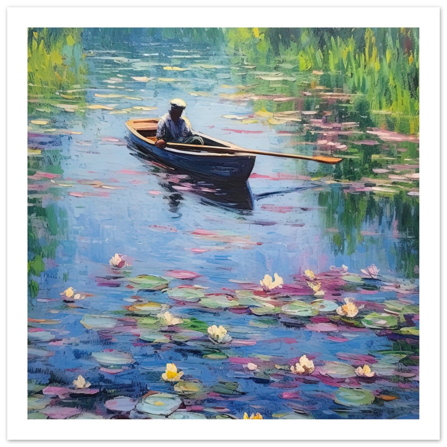 Boating Bliss Inspired By Monet