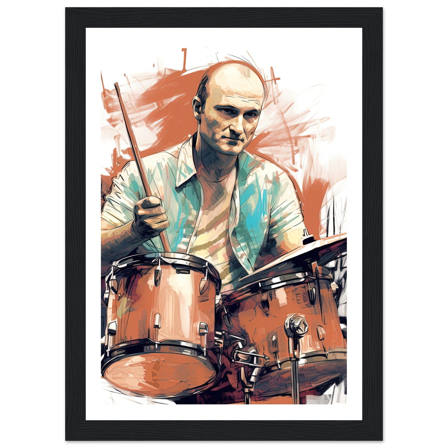 Phil Collins Rustic Drumming