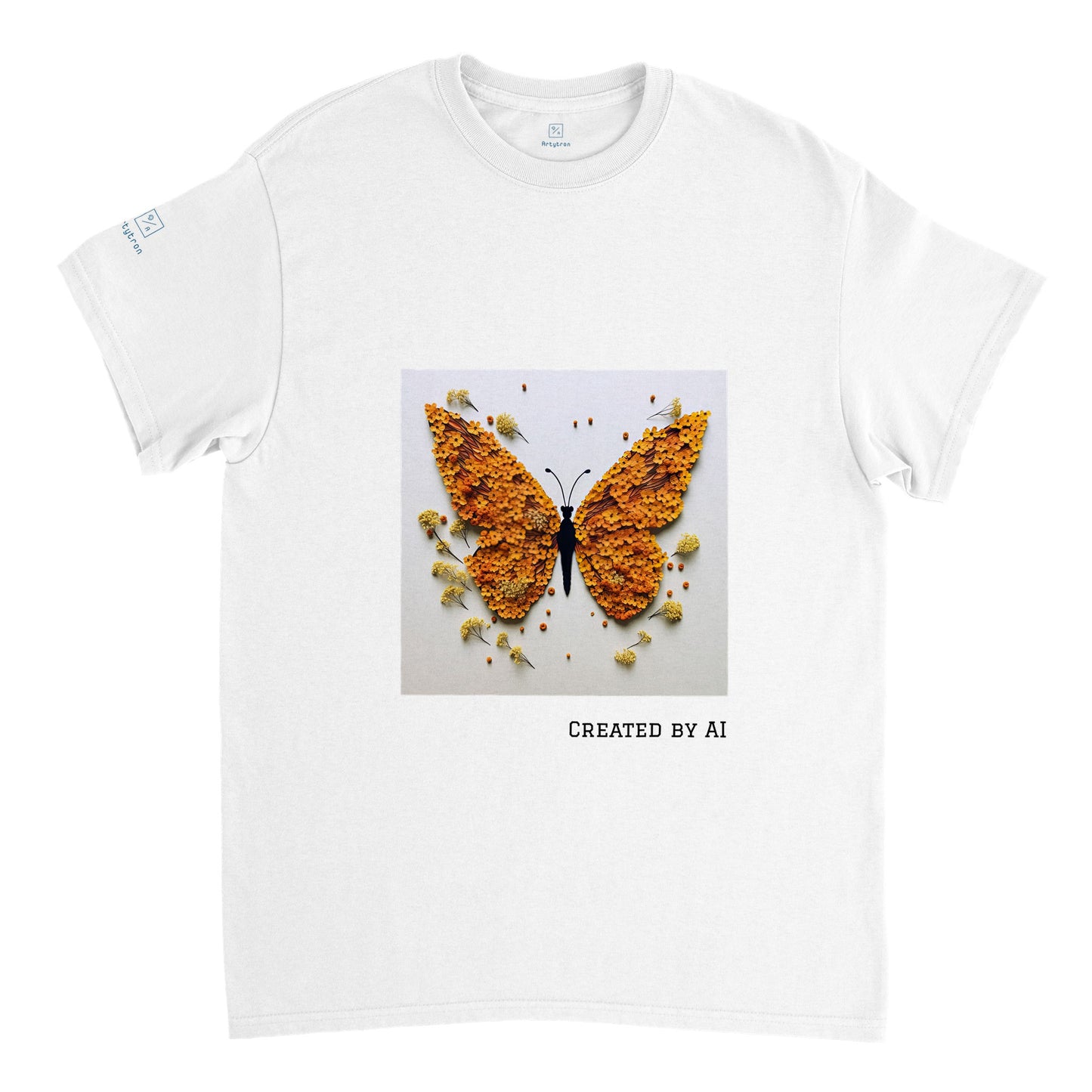 Butterfly Flowers - Unisex Crewneck T-shirt