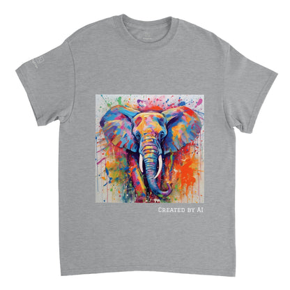 Colour Me Elephant - Unisex Crewneck T-shirt