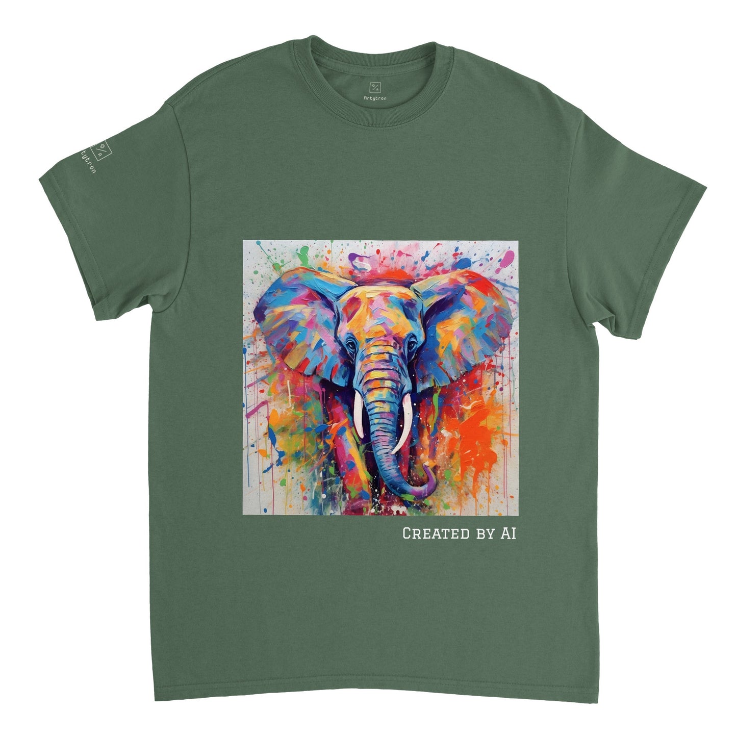 Colour Me Elephant - Unisex Crewneck T-shirt