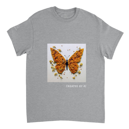 Butterfly Flowers - Unisex Crewneck T-shirt